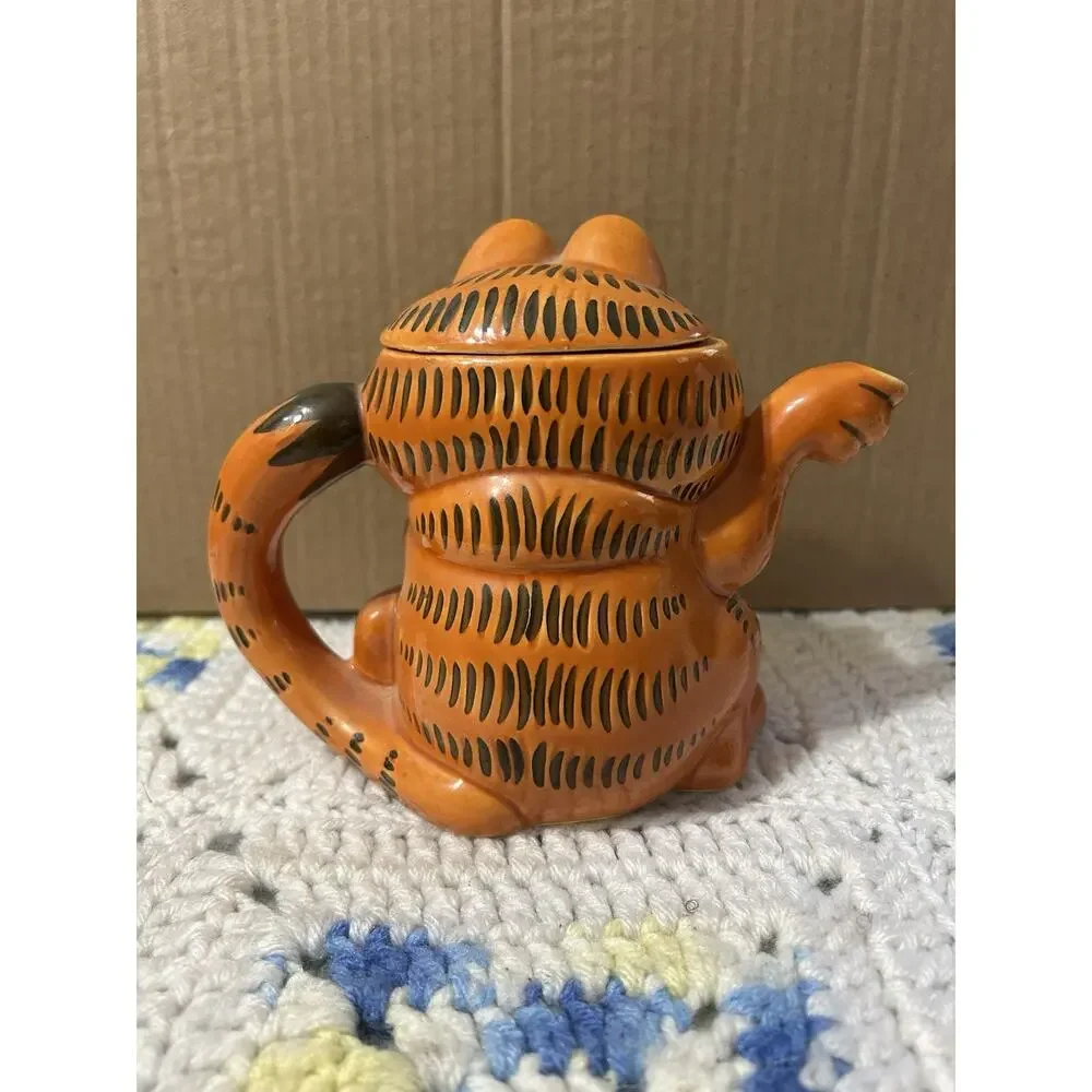 Enesco Garfield Teapot Vintage Ceramic Cat Made In Japan Jim Davis 1981
